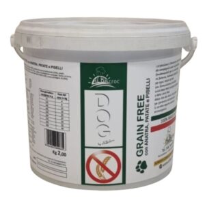 Crocchette per cane grain free con carne di anatra, patate e piselli