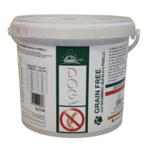 Crocchette per cane grain free con sgombro, bufalo e piselli