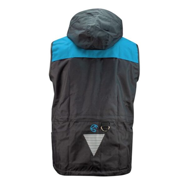 Akim Dogsport – Gilet Sportivo Unisex- back black cyan