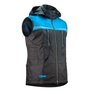 Akim Dogsport – Gilet Sportivo Unisex- front black cyan