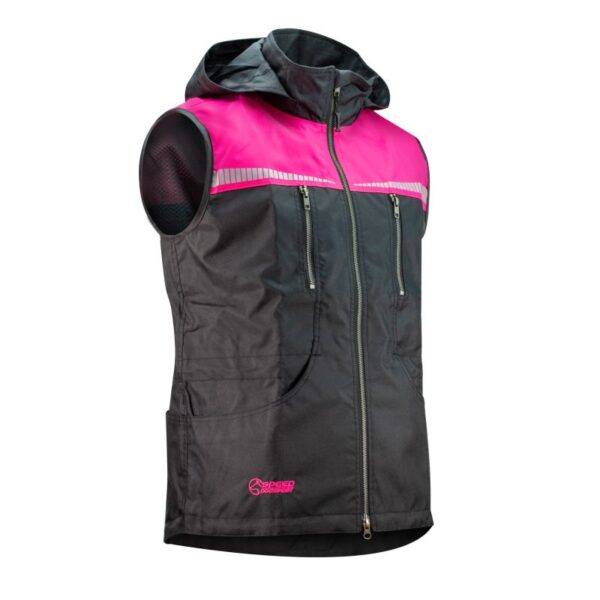 Akim Dogsport – Gilet Sportivo Unisex- front black pink