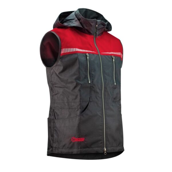 Akim Dogsport – Gilet Sportivo Unisex- front black red