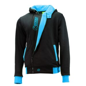 Kira Dogsport – Giacca Maglione Sportiva Unisex- front black cyan