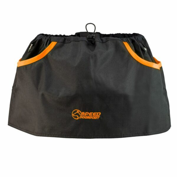 Melly Dogsport – Cintura per addestramento cani- black neon orange back