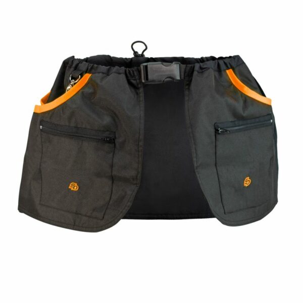 Melly Dogsport – Cintura per addestramento cani- black neon orange front
