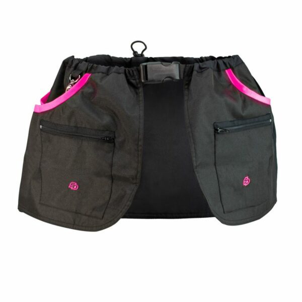 Melly Dogsport – Cintura per addestramento cani- black neon pink front