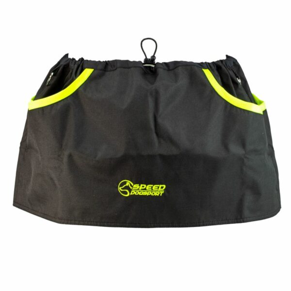 Melly Dogsport – Cintura per addestramento cani- black neon yellow back